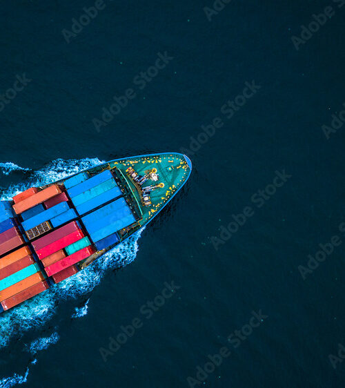 Cargo shit from an arial view
